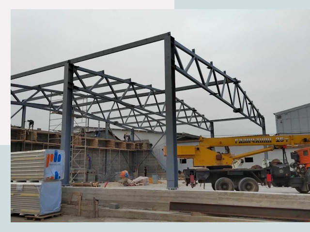 Строительство цехов в Люберцах