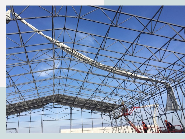 Шатровые ангары от 631 руб. в Люберцах и Московской области