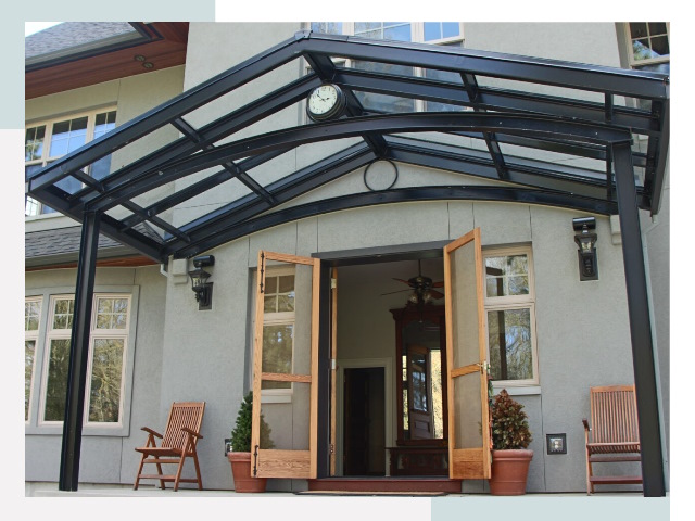 Козырьки металлические в Люберцах