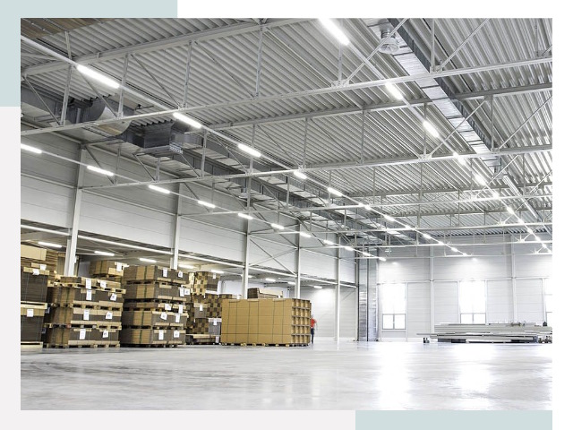 Освещение ангаров в Люберцах